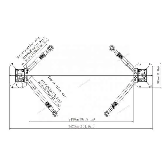 LAUNCH TLT245ATL 4,5 т Подъемник 380В 2х стоечный с верхней синхронизацией (красный) в Ульяновске купить по выгодной цене 100kwatt.ru