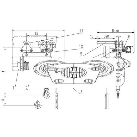 СИБТАЛЬ (GRM) CD1 10 т 12 м Таль электрическая канатная передвижная в Ульяновске, Грузоподъемность: 10 тонн (10000 кг), Высота подъема, м.: 12 м, Напряжение: 380 В купить по выгодной цене 100kwatt.ru