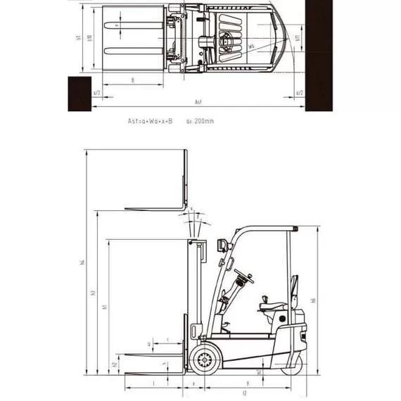 OXLIFT CPDS10-XD2 Li-Ion 1 т 3 м Электропогрузчик вилочный в Ульяновске купить по выгодной цене 100kwatt.ru