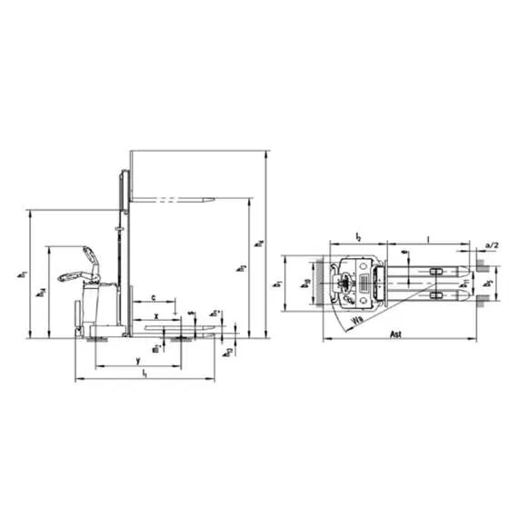 SIBLINE CL1556W 1,5 т 5,6 м Самоходный штабелёр с платформой оператора в Ульяновске купить по выгодной цене 100kwatt.ru