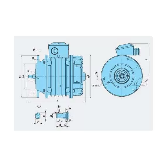 ККЕ 1407-12/4 Электродвигатель в Ульяновске купить по выгодной цене 100kwatt.ru