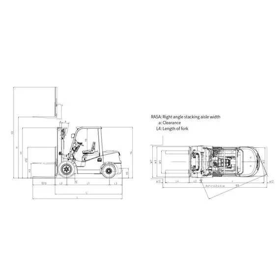 GROS-HELI CPQD20-RCK2 FFL 2 т 3,3 м Бензиновый погрузчик, двухсекционная мачта со свободным ходом в Ульяновске, Грузоподъемность: 2 тонны (2000 кг), Высота подъема вил, м.: 3.3 м купить по выгодной цене 100kwatt.ru