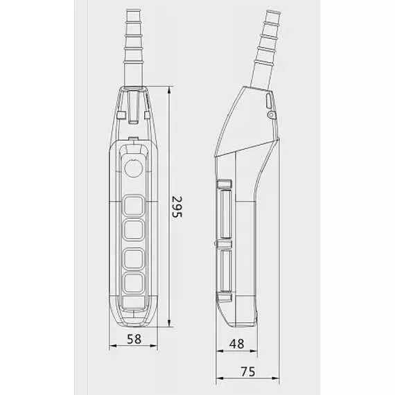 OCALIFT IP55 TNHA1-62FYS Пульт управления 4 кнопками 2 скорости, стоп, ключ в Ульяновске купить по выгодной цене 100kwatt.ru