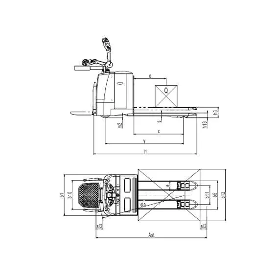 OXLIFT TX25 2500 кг Самоходная электрическая тележка 210 Ач в Ульяновске купить по выгодной цене 100kwatt.ru